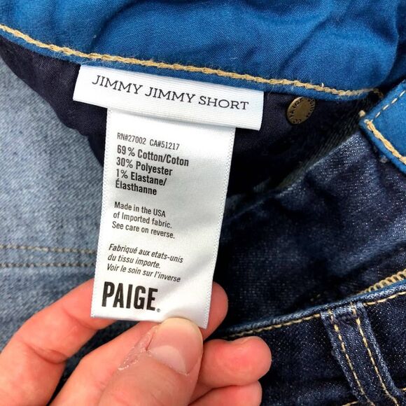 PAIGE denim jean jimmy jimmy shorts 28 - Picture 2 of 6